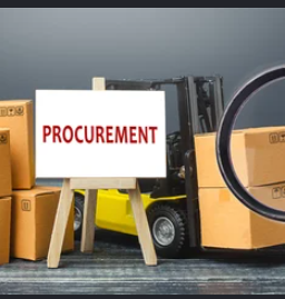 AI procurement dashboard illustration